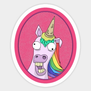 Unicorn Brain Freeze Sticker